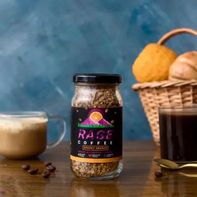 Rage Coffee 50 Gms Sparky Orange Flavour - Premium Arabica Instant Coffee