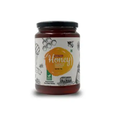 Goldwyn Honey: Multiflora Raw Honey | 100% Pure & Natural | Organic Honey (1 KG)