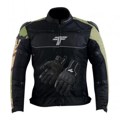 Tarmac One III Level 2 Jacket Black / Army Camo / Olive Green + FREE Tarmac Tex black gloves
