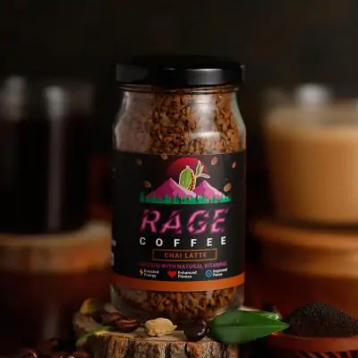 Rage Coffee 50 Gms Chai Latte Flavour - Premium Arabica Instant Coffee | Boldest, Smoothest, Tastiest, All Natural Coffee